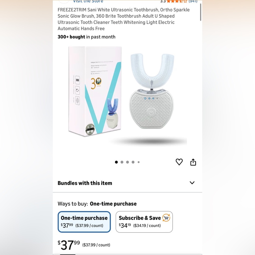 360 Electric Toothbrush Whitening